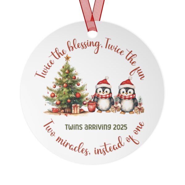 Twins Pregnancy Reveal Ornaments - Image 5