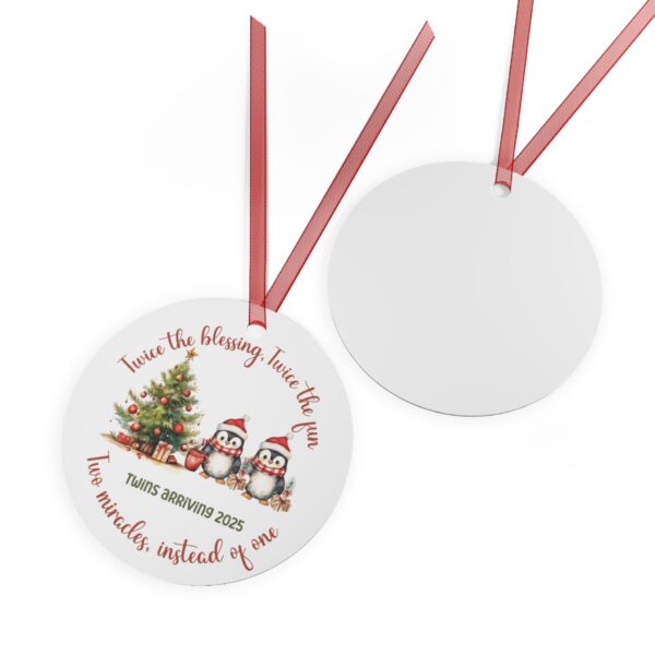 Twins Pregnancy Reveal Ornaments - Image 3