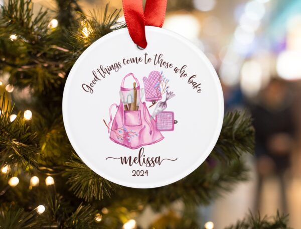 Personalized Baker Christmas Ornament