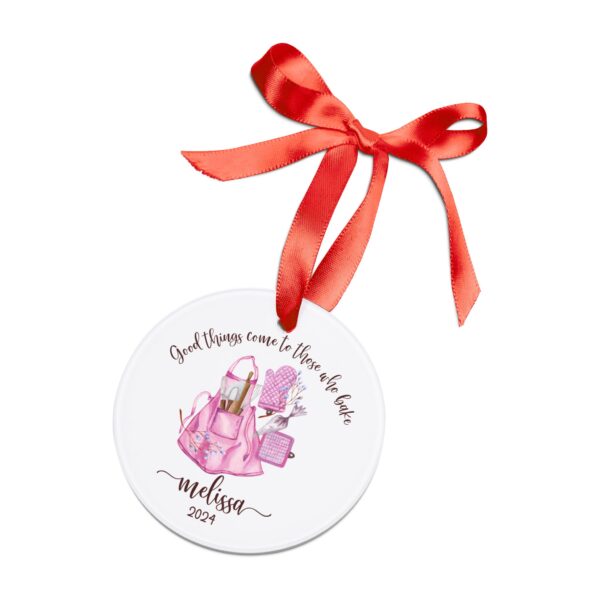 Personalized Baker Christmas Ornament - Image 3