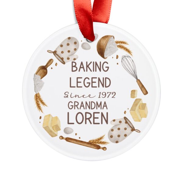 Personalized Baker's Christmas Ornament - Image 3