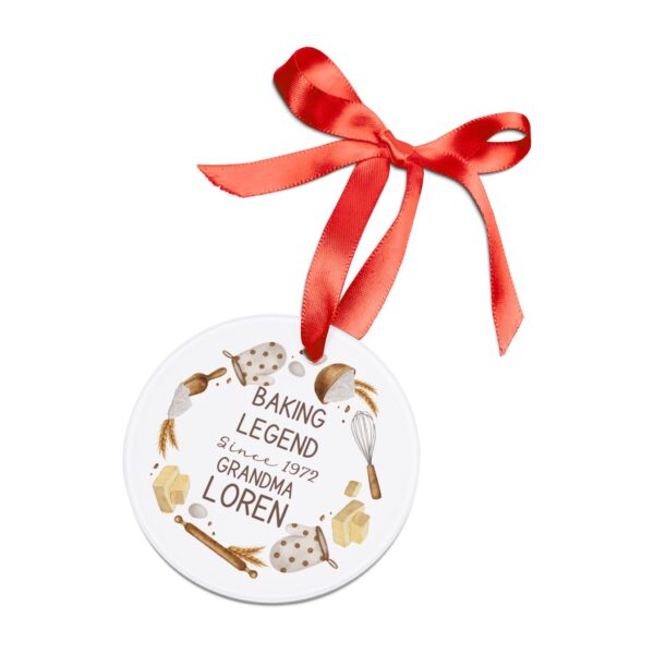 Personalized Baker's Christmas Ornament - Image 4